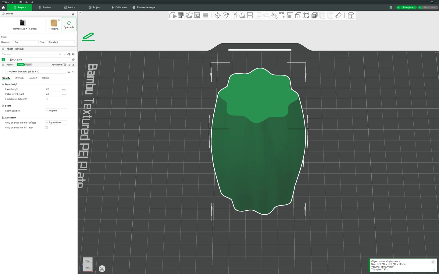 Bambu Studio native Linux app running inside CloudWindow