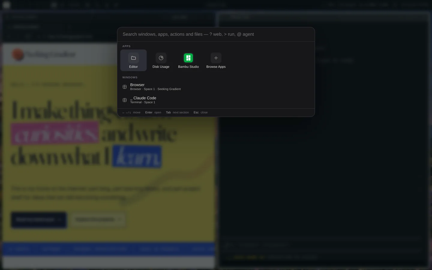 CloudWindow system-wide search